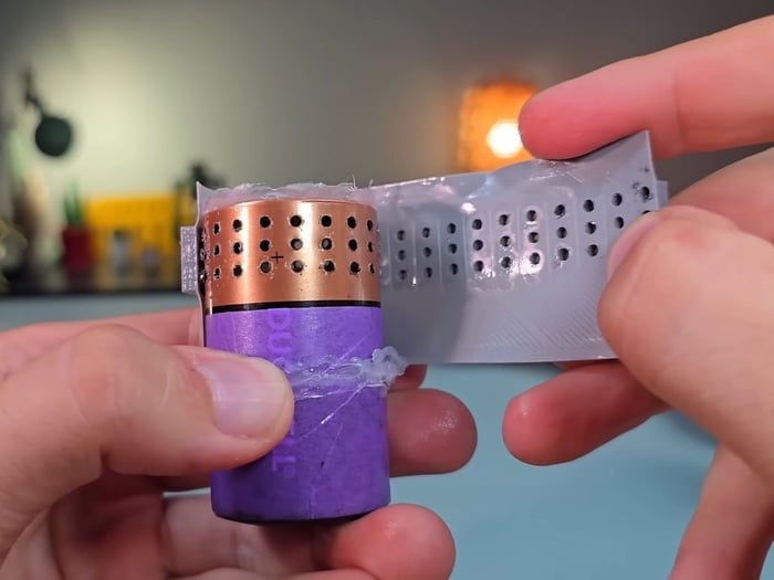 Custom 3D-printed drilling template ensuring precision.