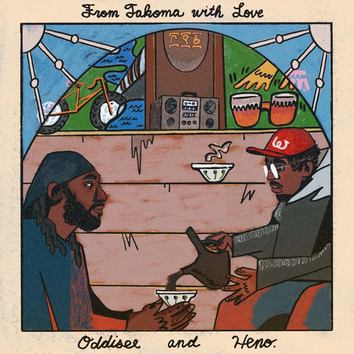 Album cover for From Takoma With Love by Oddisee & Heno.