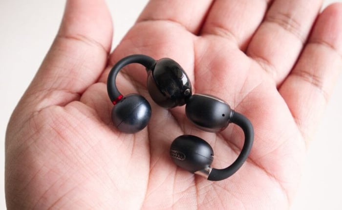 EarFun Clip 2 wireless earbuds close-up