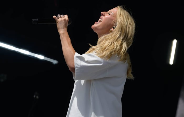 Ellie Goulding performing live at Radio 1’s Big Weekend, Sunderland