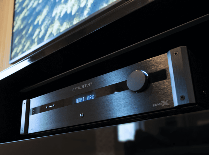 Emotiva BasX TA2+ integrated amplifier, a powerhouse for your audio setup.