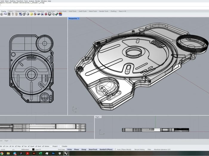 The portable ENSA P1 player with visible cartridge and display