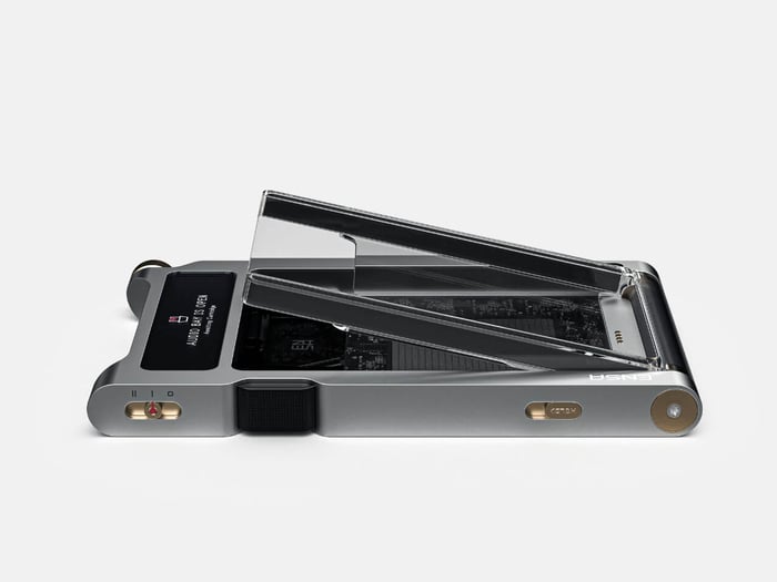 ENSA T1 with cartridge inserted, effortless and elegant