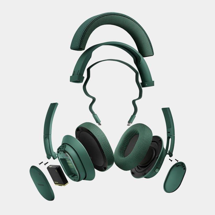 Fairbuds XL Gen 2 ear cushion and headband detail