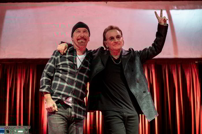Bono and The Edge Celebrate U2 Classics at Woody Guthrie Prize Ceremony