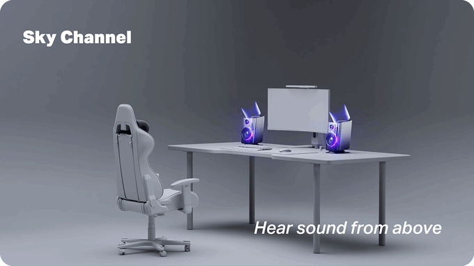 Upward-firing speakers create immersive overhead sound layers