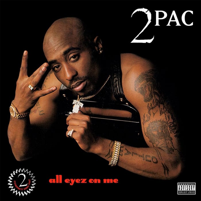 2Pac All Eyez On Me Album Cover