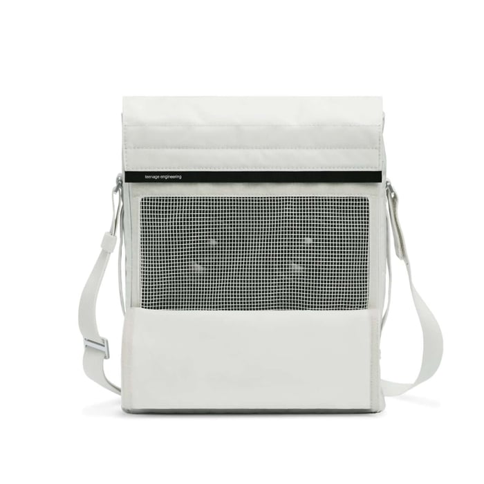 Close-up of the bag's durable nylon material