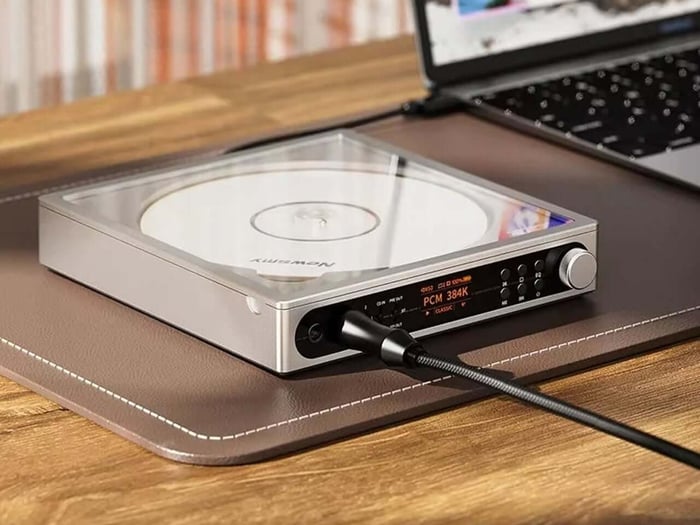 FiiO DM15 R2R CD Player transparent top view