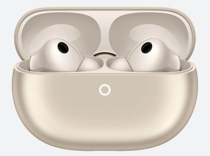 Earbuds in charging case