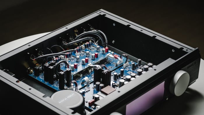 Rear panel of Nu-Vista Vinyl S showing connectivity