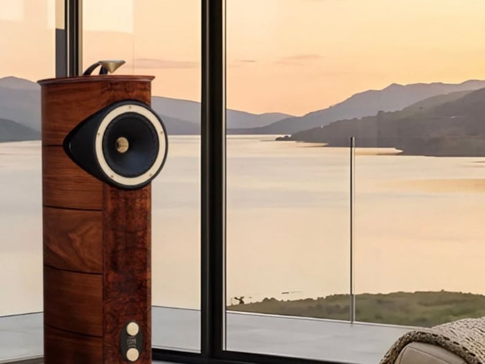 Front view of the Fyne Audio F1-10 Anniversary speaker