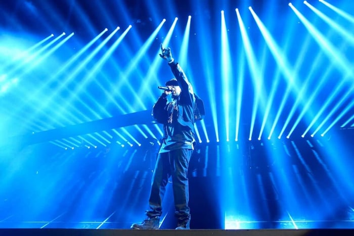 Jay-Z performs at Barclays Center of Brooklyn in 2012.