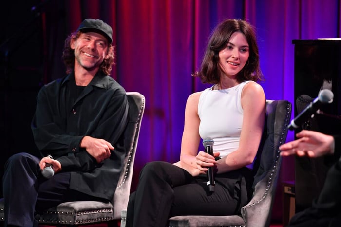 Aaron Dessner and Gracie Abrams in September 2023