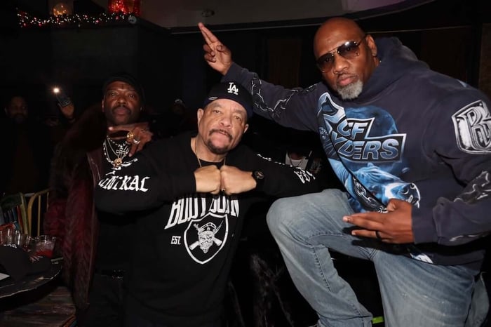 Treach, Ice-T, and Joaquin Waah Dean at DMX's 55th Birthday celebration