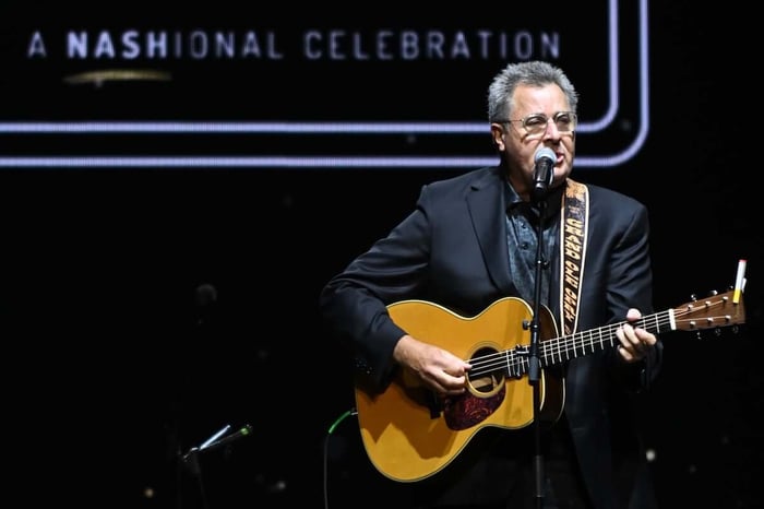 Vince Gill performs onstage at Musicians On Call: Music Heals Live! at The Pinnacle on May 20, 2026, in Nashville, Tennessee. (Credit: Jason Davis/Getty Images)