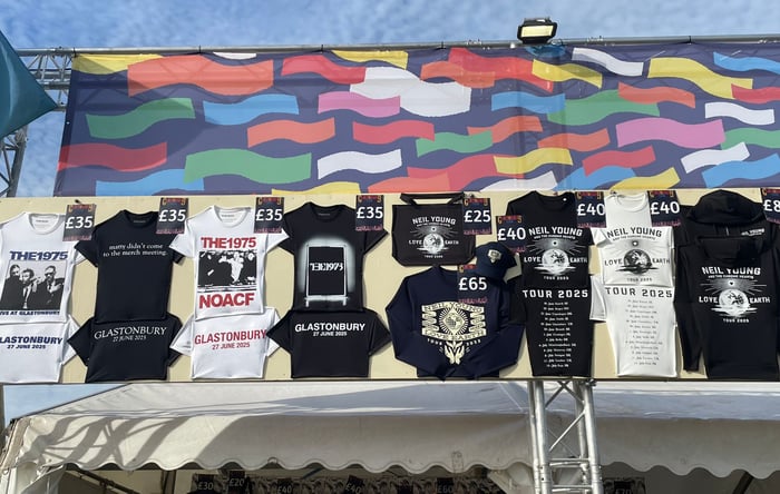 Glastonbury 2025 merchandise