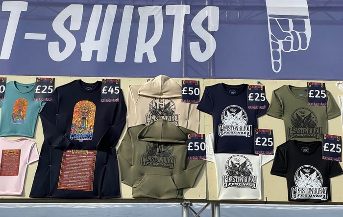 Glastonbury 2025 merchandise