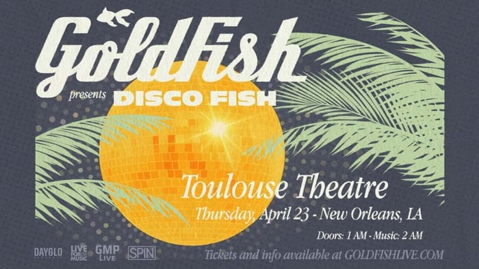 GoldFish promotional poster for New Orleans show