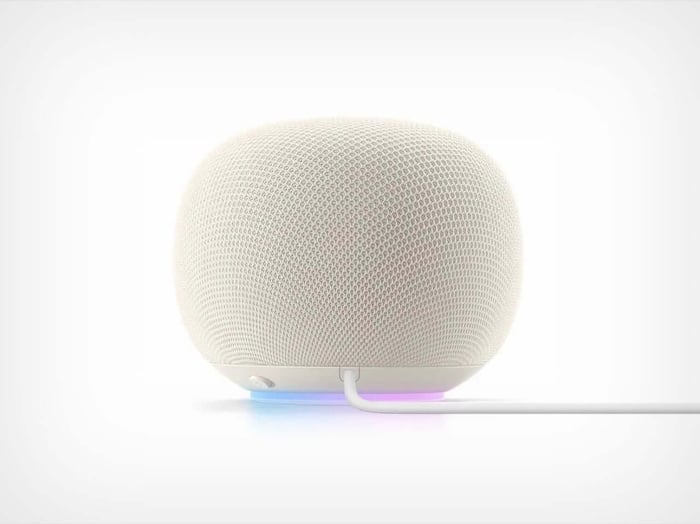 Close-up of the new Google Home Speaker’s light ring