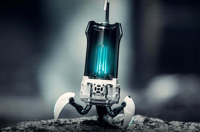 GravaStar Supernova speaker with tripod and lantern