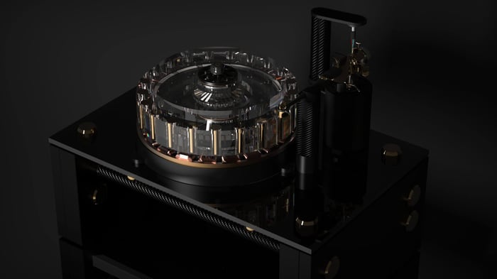Wilson Benesch Greenwich Turntable revealing its sleek construction