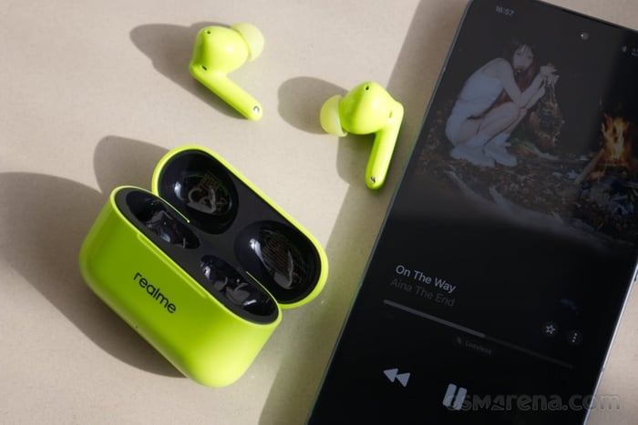 Earbuds shown from various angles highlighting design
