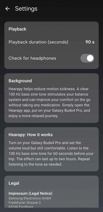 Another glimpse at Hearapy's user-friendly design