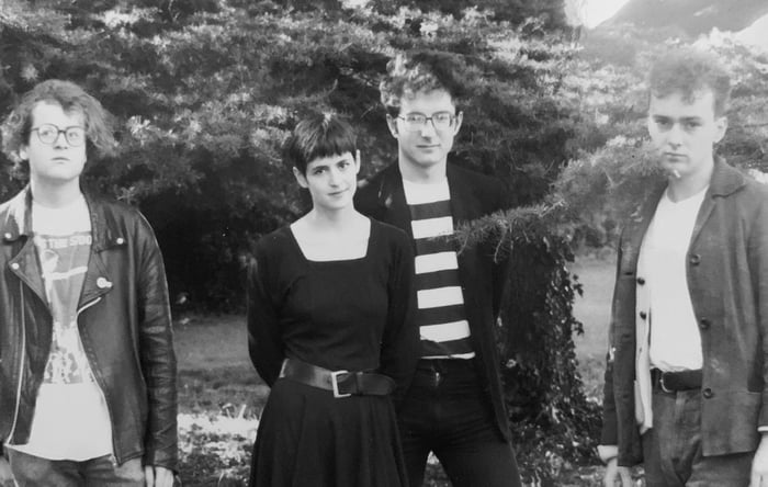 Heavenly band photo capturing the spirit of riot twee.