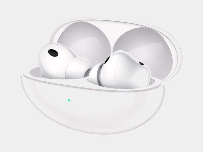 Huawei FreeBuds Neo earbuds and case in the Starry Black color option