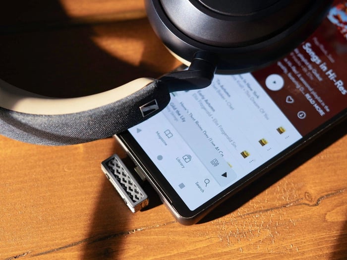 iFi Audio UP Play Max USB-C audio transmitter in a product-focused view