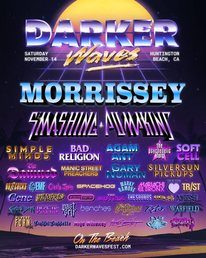 The Darker Waves 2026 festival poster