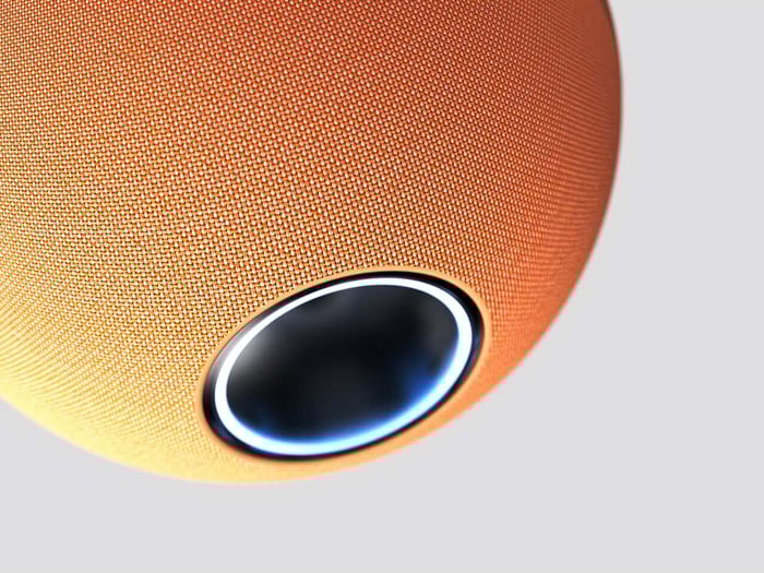 Close-up of IRIS 4.0’s fabric texture and soft geometry