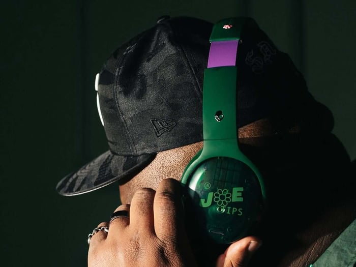 Jae Tips x Skullcandy Crusher ANC 2 headphones - translucent retro design