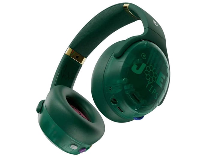 Side profile shot of the headphones