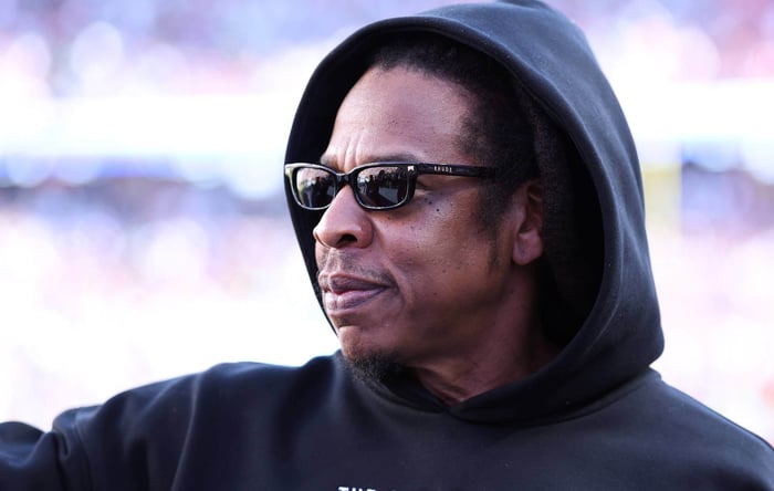 Jay-Z speaking confidently during an interview