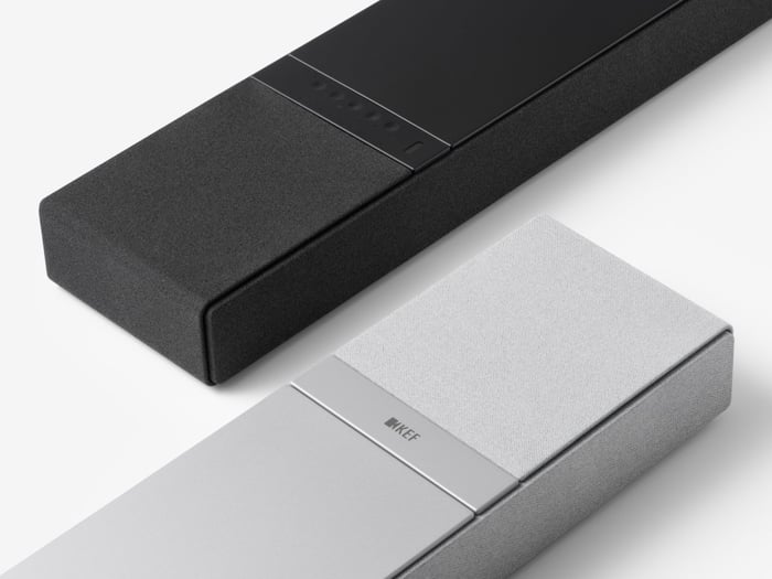 Closeup of touch controls on aluminum panel