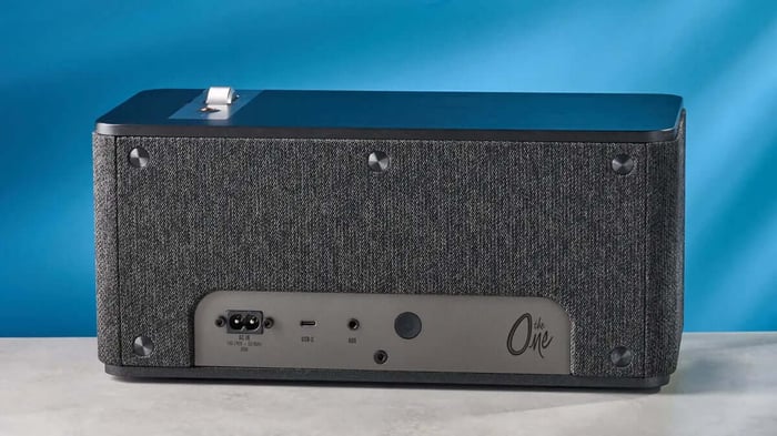 Compact design with premium materials, perfect for home audio setups.