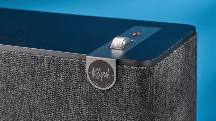 Speaker delivering crystal-clear sound across all frequencies.