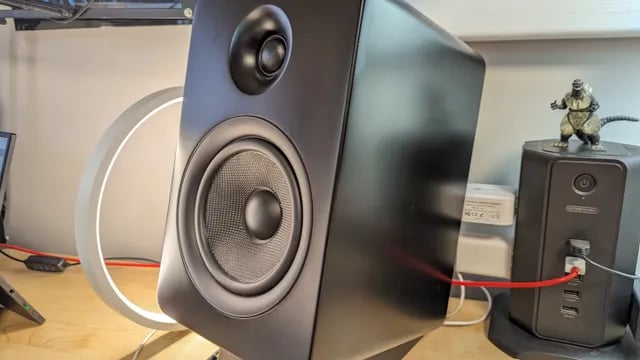 Kanto YU6 Speakers, versatile bookshelf speakers with multiple inputs and remote control