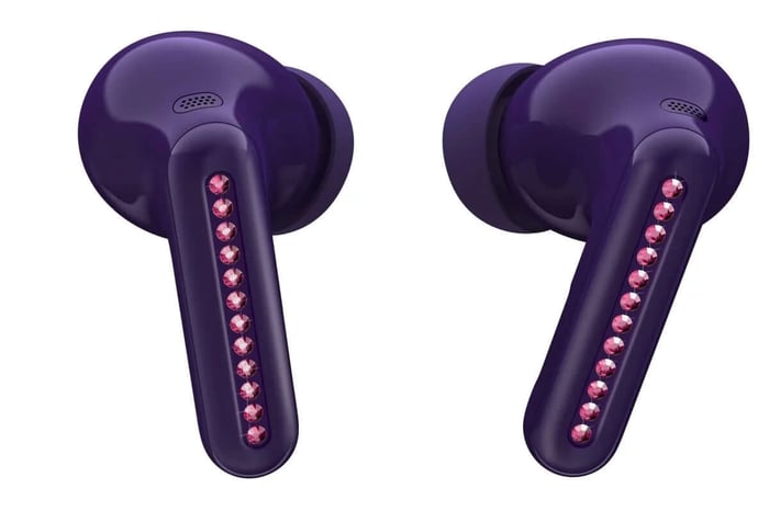 Moto Buds 2 Plus Brilliant Collection with Swarovski amethyst crystals