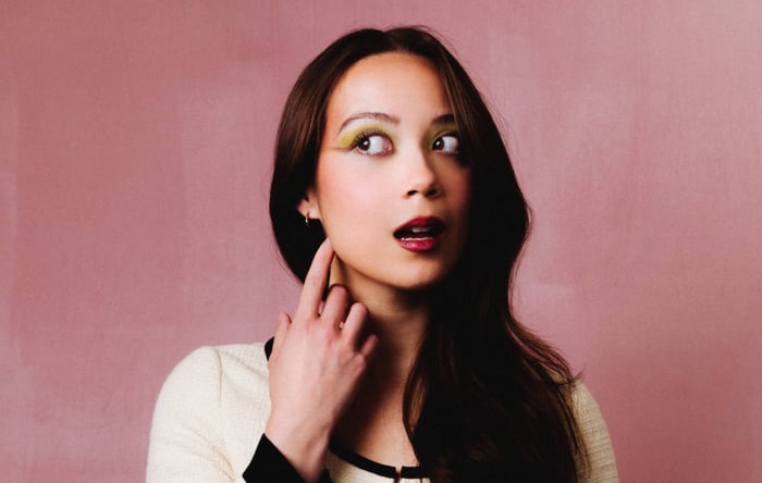 Laufey festive portrait