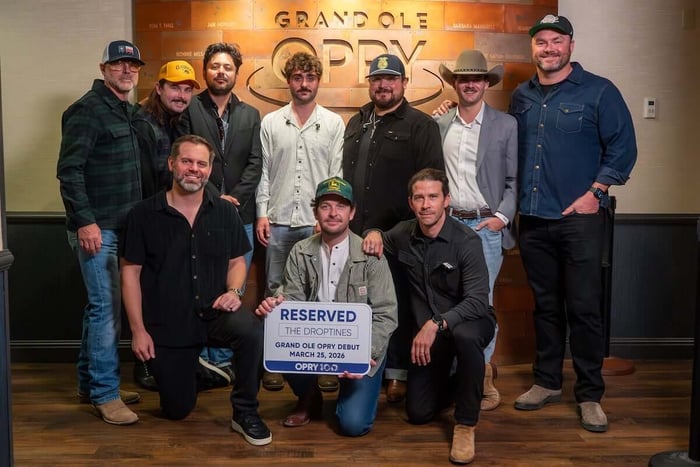 The Droptines made their Grand Ole Opry debut on March 25, 2026.
