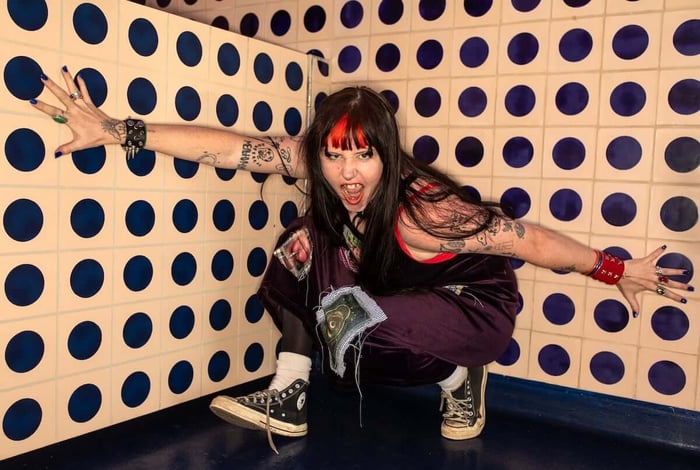 Dani Miller of Surfbort. The Los Angeles-based punk band just released a new album, 'Reality Star.' (All photos by Steve Appleford)