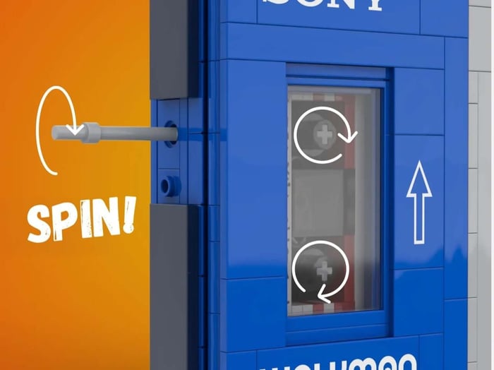 Headphones and cassette dock detail