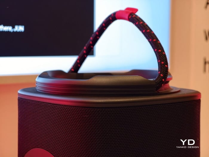 Blast speaker with LED lighting