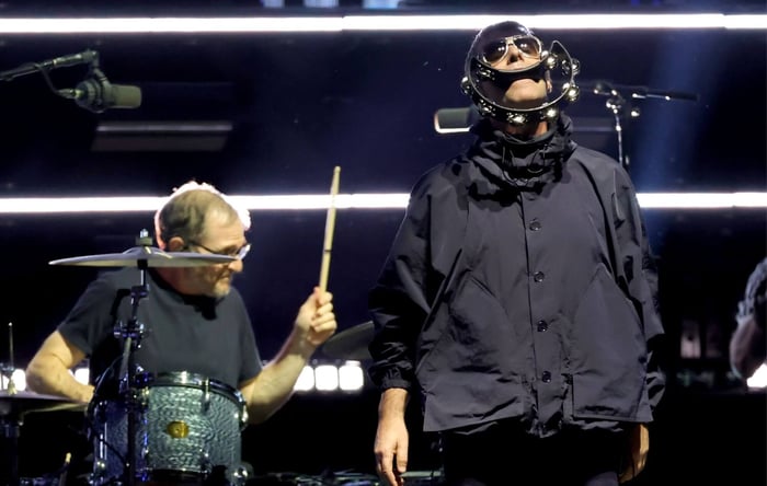 Liam Gallagher performing during Oasis 'Live '25 World Tour'