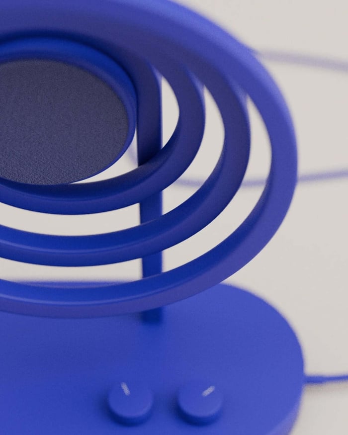 Loopen seen from an angle emphasizing its sculptural form