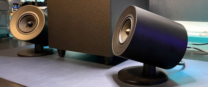 Razer Nommo V2 2.1 gaming speakers with wired subwoofer