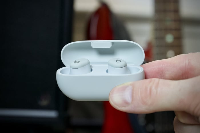 Beats Solo Buds are small, budget-friendly earbuds with impressive battery life.
